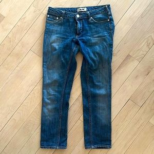 Nicely worn acne jeans